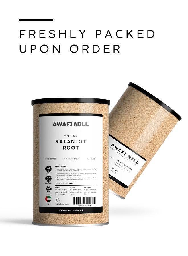 AWAFI MILL Ratanjot Root | Pure Alkanna Tinctoria | Natural Culinary Coloring and Herbal Use | Premium Sun-Dried Quality - 100 g | 3.5 Oz - Image 5